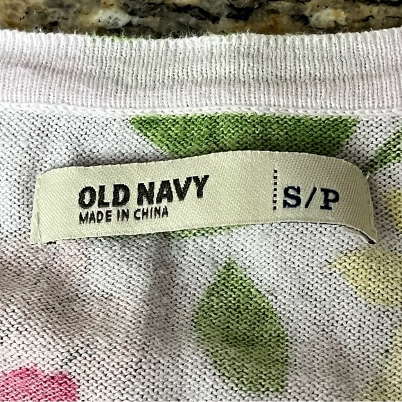VTG y2k Retro Old Navy Floral Cardigan Hippie Boho Coquette Soft Girl Prep S - Picture 9 of 10